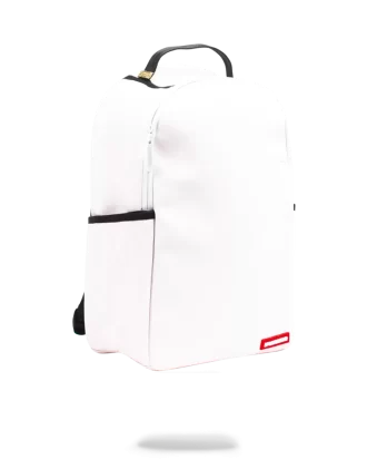MOCHILA BLANCA SPRAYGROUND DIY (CUERO VEGANO Y FORRO INTERIOR) Y MARCADORES INCLUIDOS