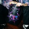 Mochila CAZZU iridiscente con diseño de calavera de araña y tiburón (DLXV) Mochila CAZZU iridiscente con diseño de calavera de araña y tiburón (DLXV)