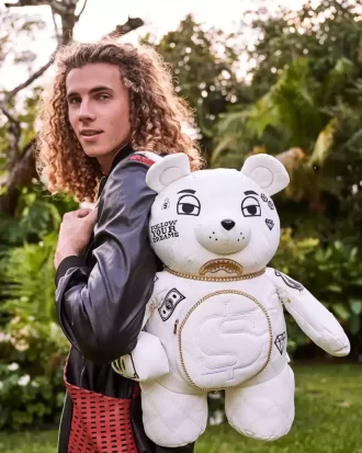 Mochila con cadena de oro Riviera Le Blanc MoneyBear
