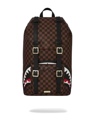 Mochila con estampado de tiburones diente de sierra en las colinas de París