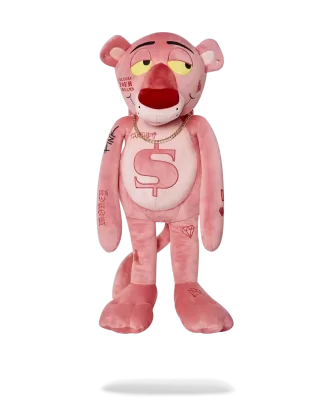 Mochila de osito de peluche de la Pantera Rosa: ¡Travesuras y travesuras!