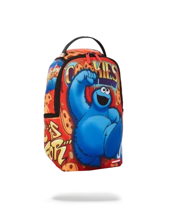 Mochila pequeña del Monstruo de las Galletas a la fuga