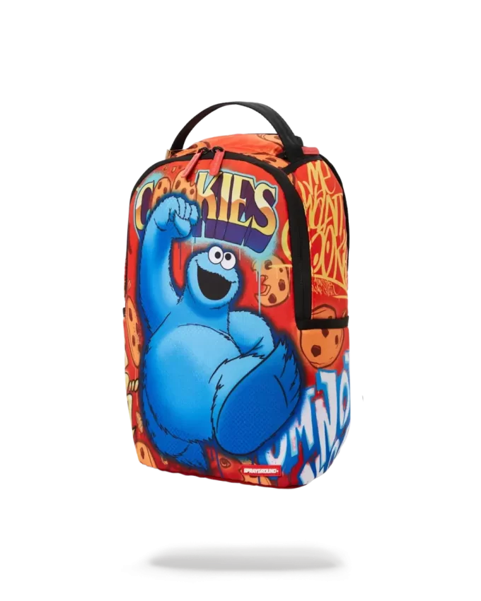 Mochila pequeña del Monstruo de las Galletas a la fuga