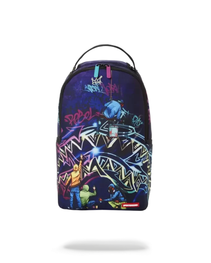 Mochila pequeña para artistas de graffiti de medianoche