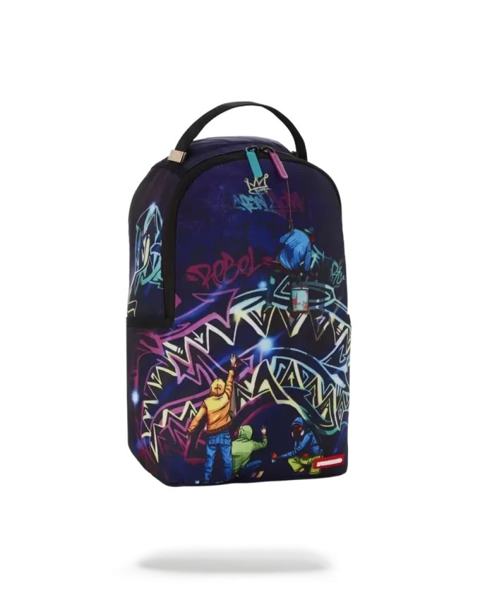 Mochila pequeña para artistas de graffiti de medianoche
