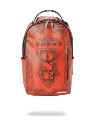 MOCHILA ROJA «EN DIOS CONFIAMOS» (PIEZA ÚNICA)
