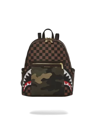 Mochila Savage Sharks in Paris con bolsillo exterior dorado con cremallera