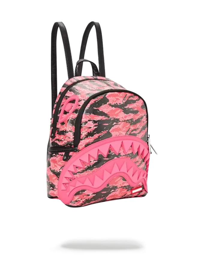 Mochila Sharkmouth Savage con camuflaje de tigre rosa Mochila Sharkmouth Savage con camuflaje de tigre rosa