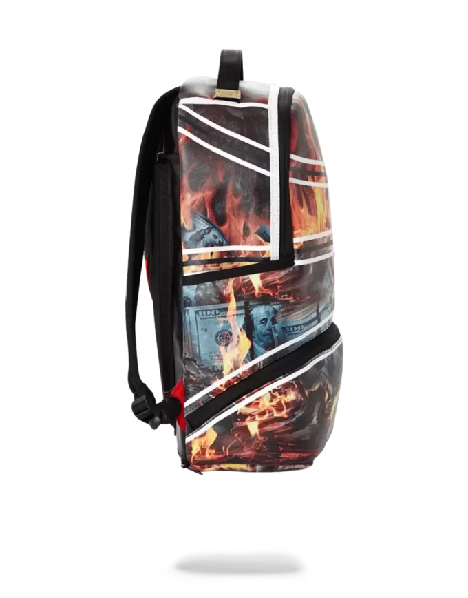 Mochila Spalding X Sprayground Fire Money Mochila Spalding X Sprayground Fire Money