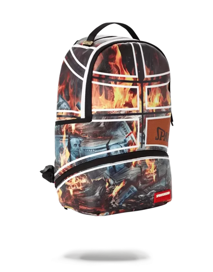 Mochila Spalding X Sprayground Fire Money Mochila Spalding X Sprayground Fire Money