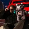 Mochila Speed Shark Side Swipe MoneyBear con osito de peluche Mochila Speed Shark Side Swipe MoneyBear con osito de peluche