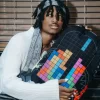 Mochila Tetris con Diablo y Oso de Dinero Mochila Tetris con Diablo y Oso de Dinero