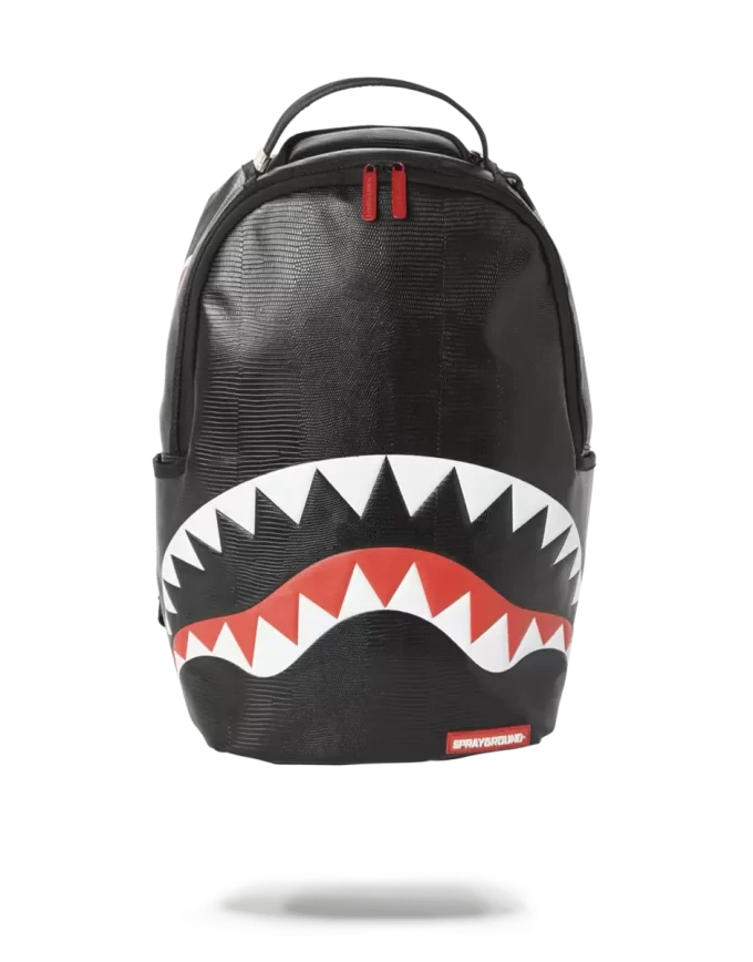 MOCHILA TIBURÓN REPTIL NEGRO (PIEZA ÚNICA) MOCHILA TIBURÓN REPTIL NEGRO (PIEZA ÚNICA)