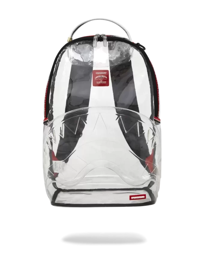 Mochila transparente de tiburón al 100%. Mochila transparente de tiburón al 100%.