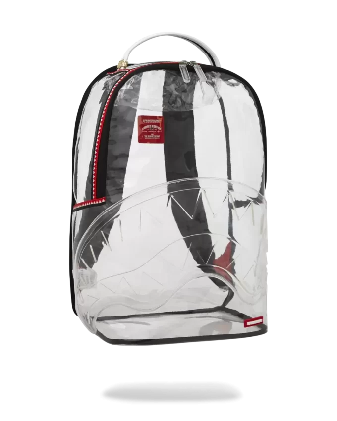 Mochila transparente de tiburón al 100%. Mochila transparente de tiburón al 100%.