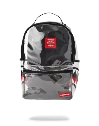 Mochila transparente Shark de doble carga lateral con visión 20/20