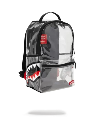 Mochila transparente Shark de doble carga lateral con visión 20/20