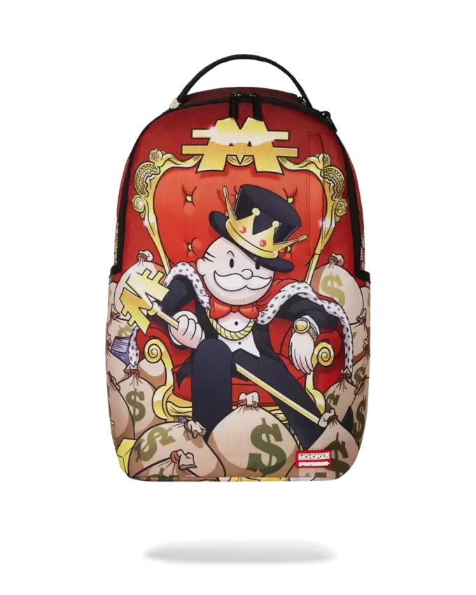 Mochila Trono del Imperio Dorado de Monopolio Mochila Trono del Imperio Dorado de Monopolio