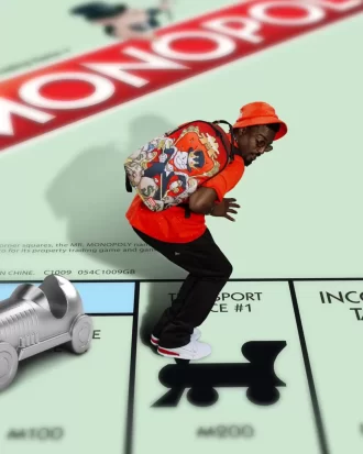 Mochila Trono del Imperio Dorado de Monopolio