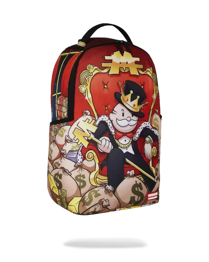 Mochila Trono del Imperio Dorado de Monopolio Mochila Trono del Imperio Dorado de Monopolio