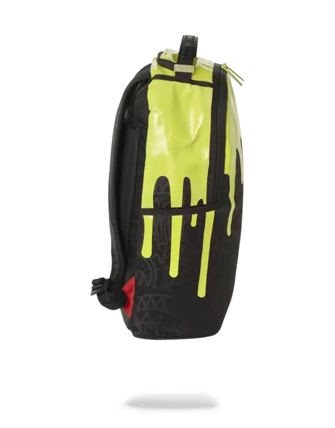 MOCHILA VERDE NEÓN CON GOTEO (PIEZA ÚNICA) MOCHILA VERDE NEÓN CON GOTEO (PIEZA ÚNICA)