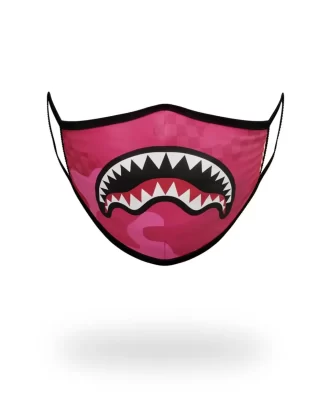 MÁSCARA AJUSTADA DE TIBURÓN ANIME ROSA