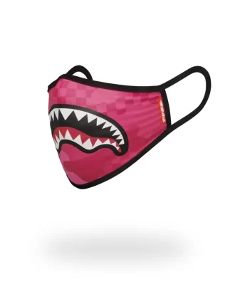 MÁSCARA AJUSTADA DE TIBURÓN ANIME ROSA