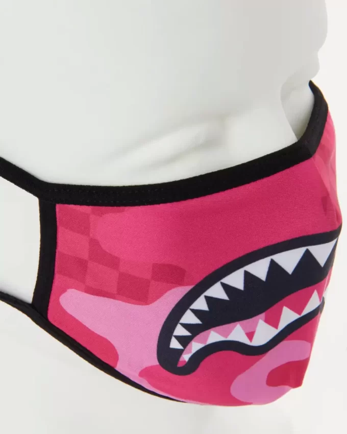 MÁSCARA AJUSTADA DE TIBURÓN ANIME ROSA MÁSCARA AJUSTADA DE TIBURÓN ANIME ROSA