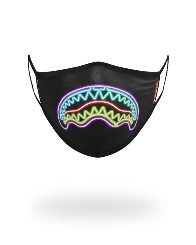 MÁSCARA AJUSTADA DE TIBURÓN NEÓN