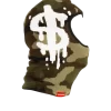 MÁSCARA DE ESQUÍ CON GOTEO DE DINERO DE CAMUFLAJE