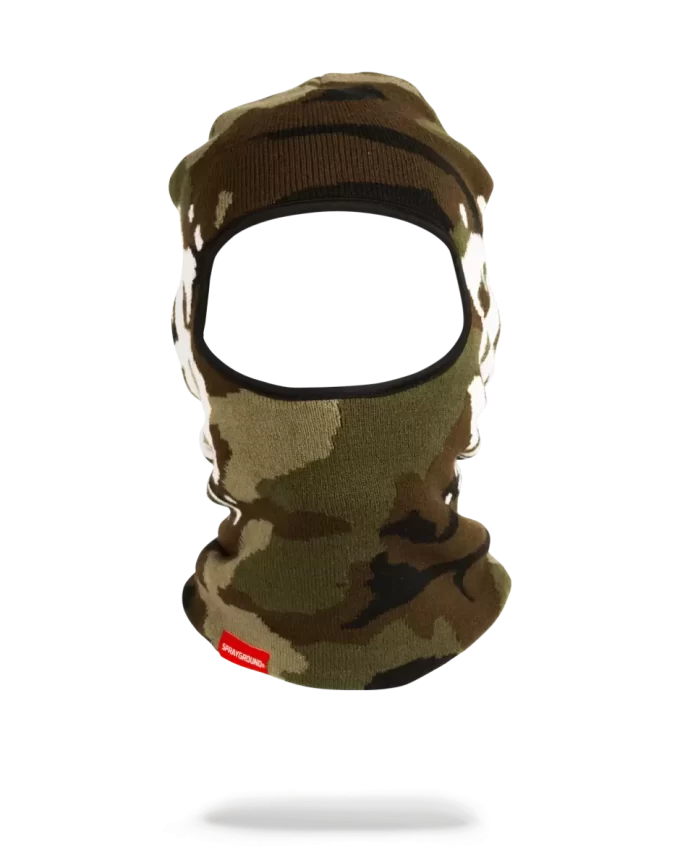 MÁSCARA DE ESQUÍ CON GOTEO DE DINERO DE CAMUFLAJE