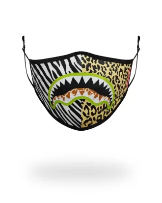 MÁSCARA FACIAL AJUSTADA PARA ADULTOS CON DISEÑO DE TIBURÓN SAFARI