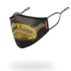 MÁSCARA FACIAL AJUSTADA PARA ADULTOS CON ESTAMPADO DE TIBURÓN DORADO MÁSCARA FACIAL AJUSTADA PARA ADULTOS CON ESTAMPADO DE TIBURÓN DORADO