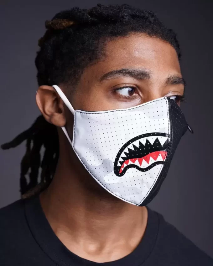 MÁSCARA FACIAL DE CUERO VEGANO CON BOLSILLO PARA CONTROL DE DAÑOS MÁSCARA FACIAL DE CUERO VEGANO CON BOLSILLO PARA CONTROL DE DAÑOS