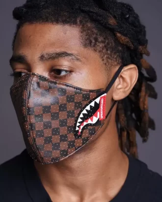MÁSCARA FACIAL DE CUERO VEGANO SHARKS IN PARIS