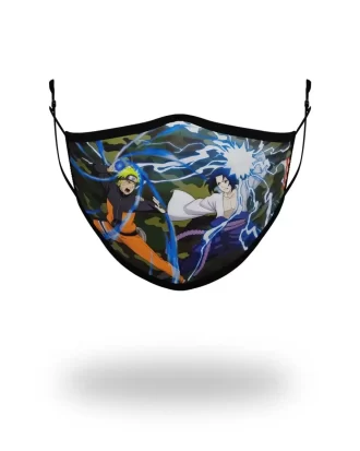 NARUTO VS SASUKE PARA ADULTOS CUBREBOCAS AJUSTADO