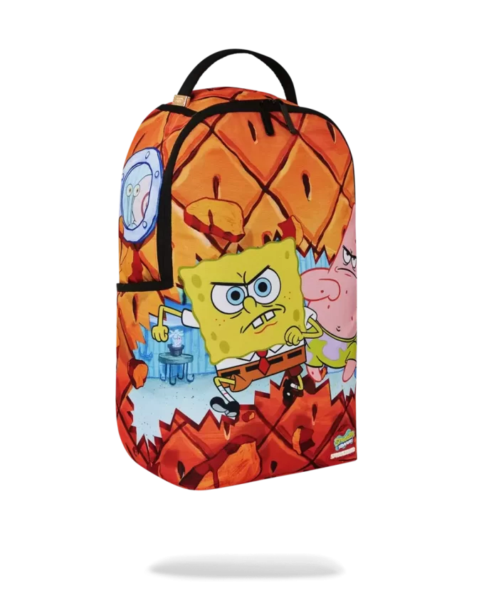 ¡NO TOQUES LA MOCHILA DLXSR DE BOB ESPONJA! ¡NO TOQUES LA MOCHILA DLXSR DE BOB ESPONJA!