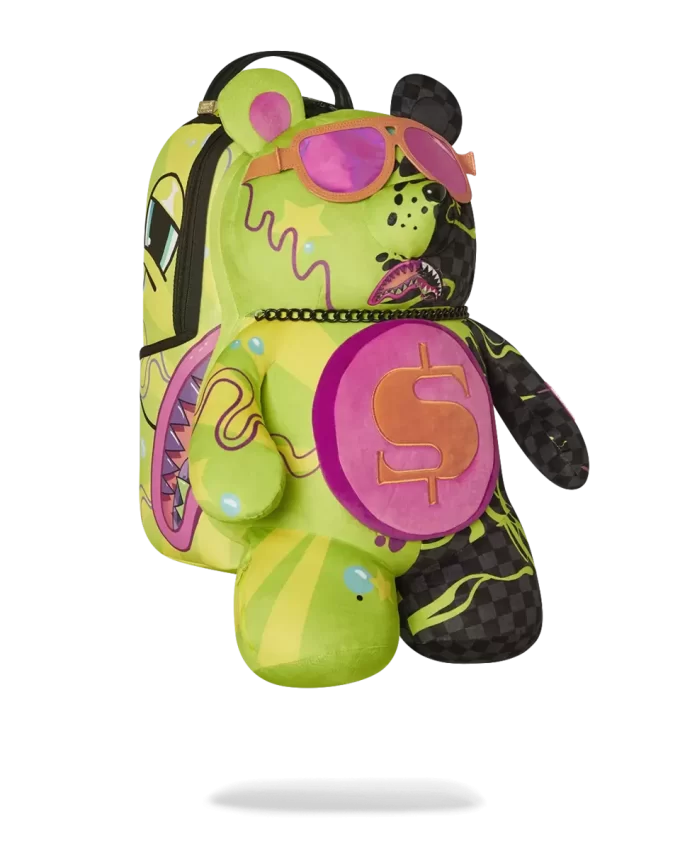 OSO DE PELUCHE SLIME DIME MONEYBEAR EN LA MOCHILA