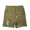 PANTALÓN CORTO DE PUNTO CON SALPICADURAS DE PINTURA (VERDE) PANTALÓN CORTO DE PUNTO CON SALPICADURAS DE PINTURA (VERDE)