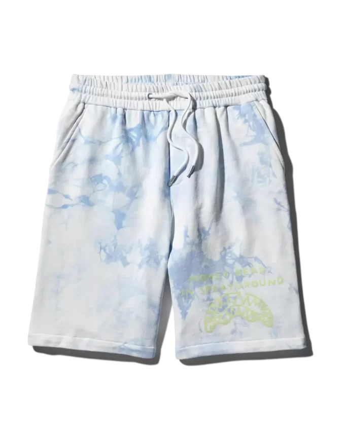 PANTALÓN CORTO DE PUNTO TIE DYE (AZUL) PANTALÓN CORTO DE PUNTO TIE DYE (AZUL)