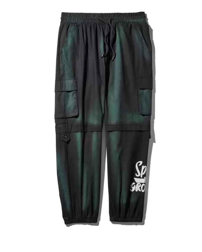 Pantalón deportivo cargo con estampado tie-dye del ejército Pantalón deportivo cargo con estampado tie-dye del ejército