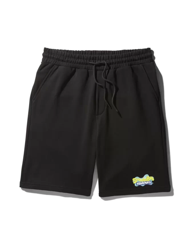 PANTALONES CORTOS DE PUNTO DE BOB ESPONJA (NEGROS) PANTALONES CORTOS DE PUNTO DE BOB ESPONJA (NEGROS)