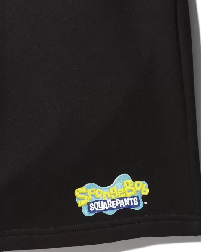 PANTALONES CORTOS DE PUNTO DE BOB ESPONJA (NEGROS) PANTALONES CORTOS DE PUNTO DE BOB ESPONJA (NEGROS)
