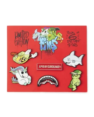 PAQUETE DE PINES SPRAYGROUND (Juego de 6 pines)