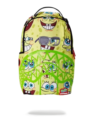 PATRÓN DE CARA DE BOB ESPONJA CON PINTURA EN AEROSOL