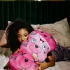 Peluche/almohada Moneybear rosa triple