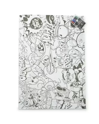 Póster gigante para colorear SPRAYGROUND de 39″x27″ y marcadores incluidos