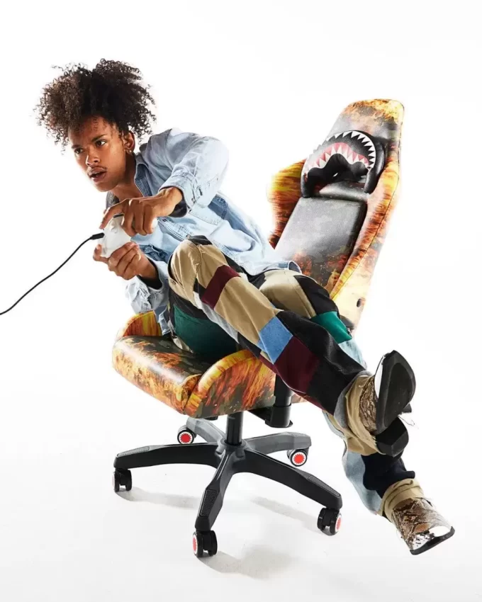 SILLA GAMING CAMUFLAJE DE FUEGO – SÚPER RARA SILLA GAMING CAMUFLAJE DE FUEGO – SÚPER RARA
