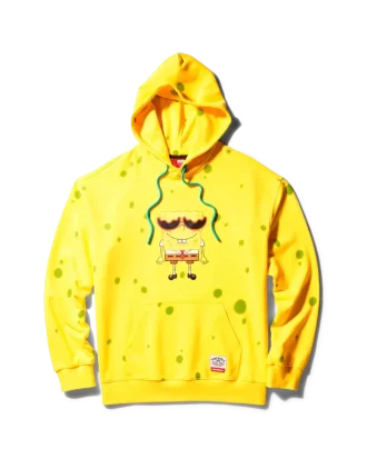 SUDADERA CON CAPUCHA DE BOB ESPONJA (AMARILLA)