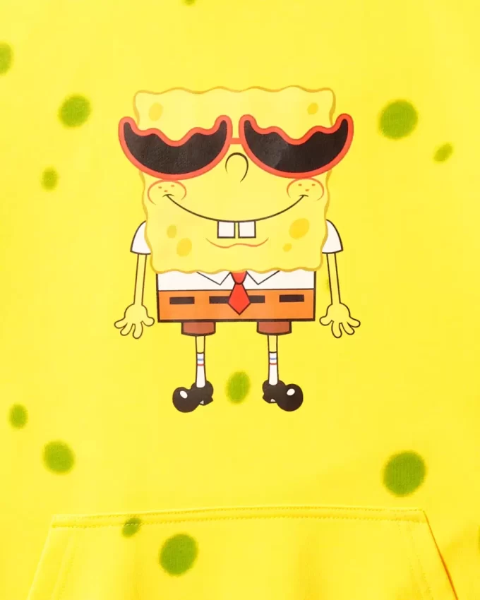 SUDADERA CON CAPUCHA DE BOB ESPONJA (AMARILLA) SUDADERA CON CAPUCHA DE BOB ESPONJA (AMARILLA)